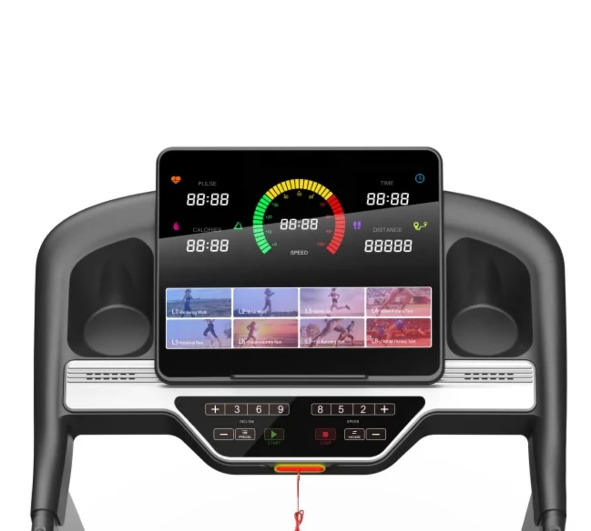 جهاز الجري المنزلي الكرتوني 🚀 بتقنية الانحناء الجبلي ⛰️ يخليك تعيش جو طلوع طبيعي، وتشعل حرق السعرات 🔥