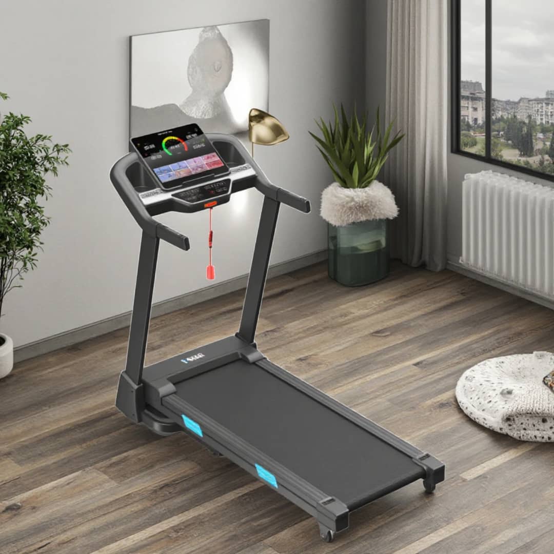 جهاز الجري المنزلي الكرتوني 🚀 بتقنية الانحناء الجبلي ⛰️ يخليك تعيش جو طلوع طبيعي، وتشعل حرق السعرات 🔥