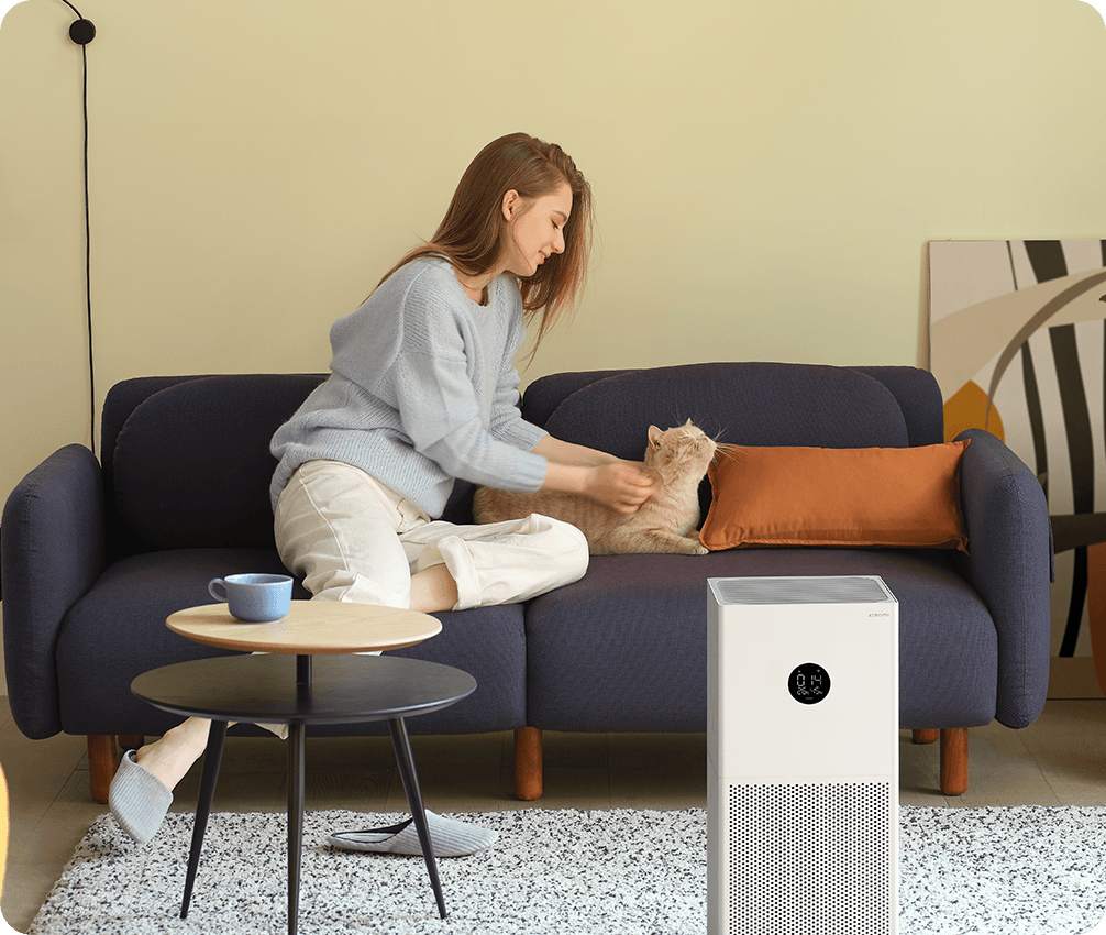 جهاز تنقية الهواء الذكي تحكم كامل من الجوال واي فاي لتنقية وتصفية الهواء الملوث