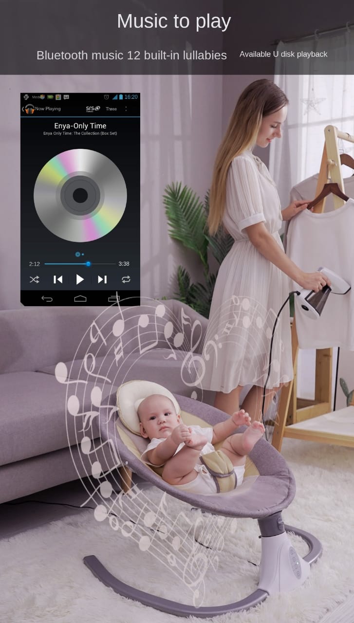 كرسي الأطفال الهزاز الكهربائي الذكي