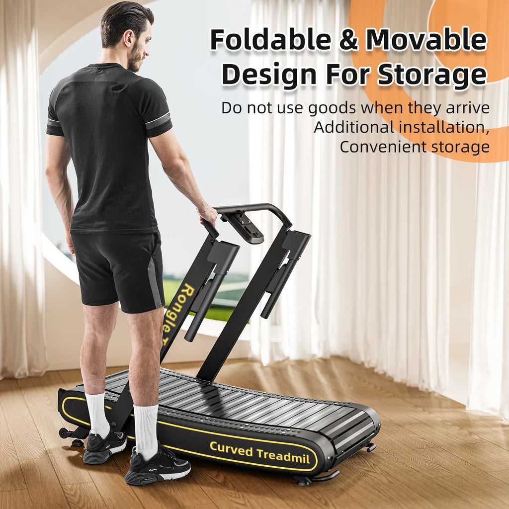 جهاز الجري المنحني الطبي المنزلي بدون كهرباء المطور مرن على المفاصل