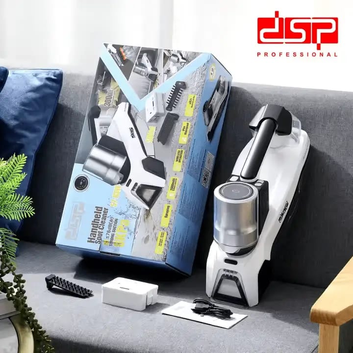 غسالة الكنب المحمولة للسيارة والبيت غسل وشفط وتنشيف جودة عالية جدا تعمل بالشحن