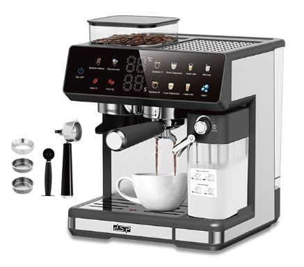 جهاز القهوة الذكي 3 في 1 (طحن البن – تبخير الحليب – تحضير القهوة) 💎